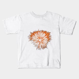 Explosive Orange Burst Graphic Tee Design No. 924 Kids T-Shirt